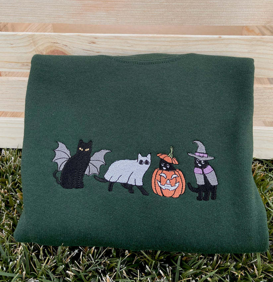 Halloween Embroidery Sweatshirt