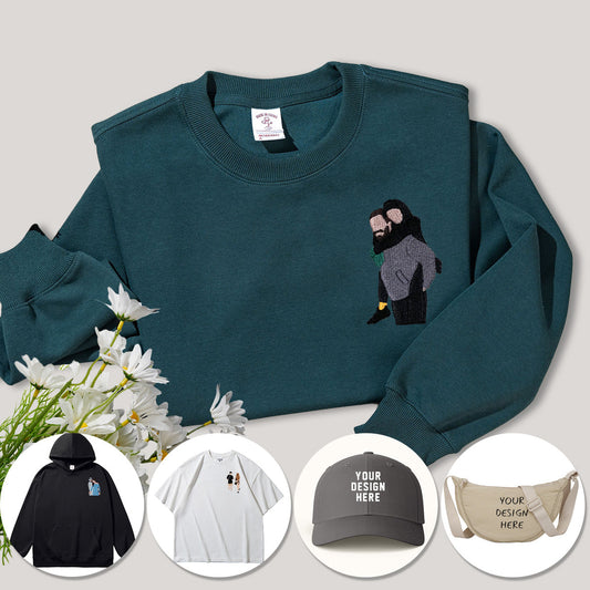 Personalized Christmas Gift Hoodie | Custom Embroidered Sweatshirt for Couples, Family, Friends | Holiday Outfit