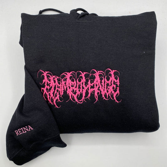 Custom Child Family Drawing Embroidered Sweatshirts - Kids Artwork to Embroidery Hoodies - Perfect Family Keepsake