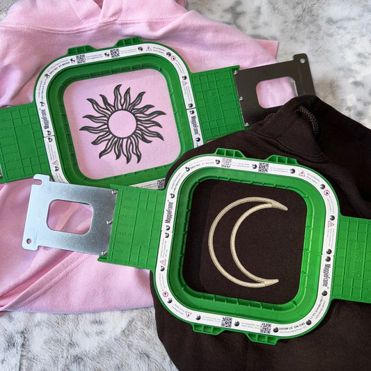 Custom Embroidered Sun and Moon Matching Hoodies for Couples