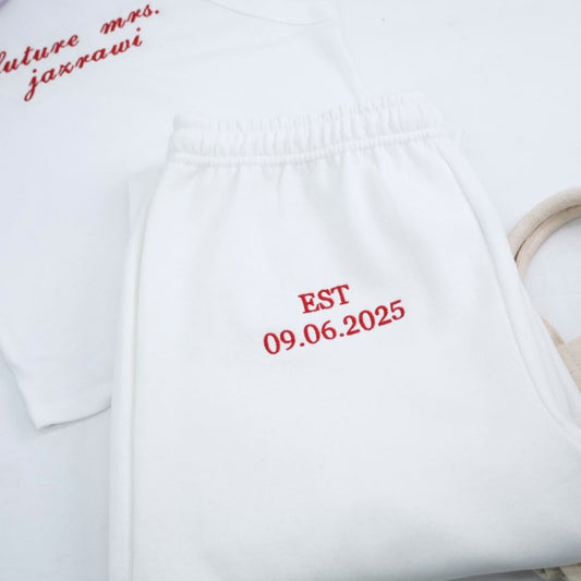 Future Mrs Custom Tank Tops - Personalized Engagement Embroidered Apparel - Perfect Bridal Gift Set