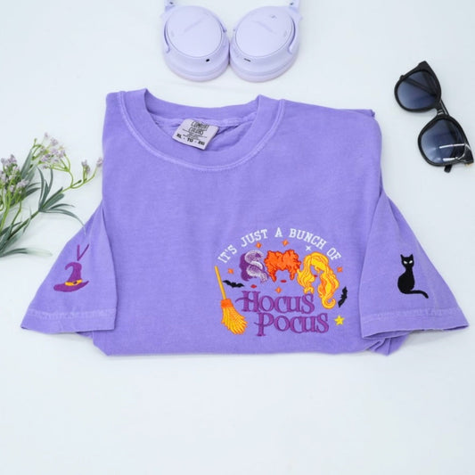 Hocus Pocus Halloween Sweatshirts - Custom Embroidered Fall Apparel - Perfect Halloween Gift