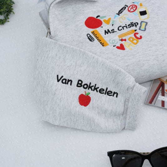 Teacher Custom Hoodies - Personalized Education Embroidered Sweatshirts - Back to School Gift