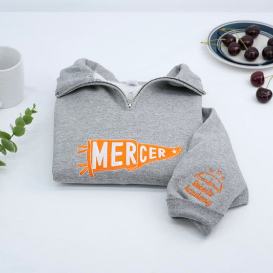 University Quarter Zip Hoodies - College Embroidered Sweatshirts - Perfect Student Alumni Gift