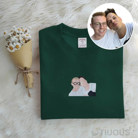 Custom embroidered hoodie among friends, great gift for friends