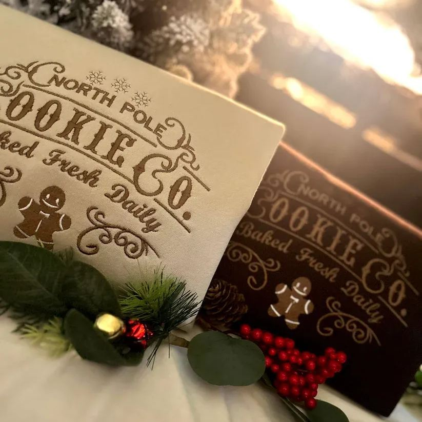 Halloween Gingerbread Man Embroidered Sweatshirt