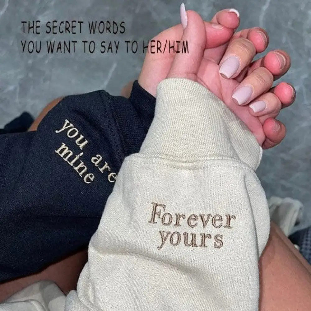 Personalized Photo Line Drawing Embroidered Hoodie