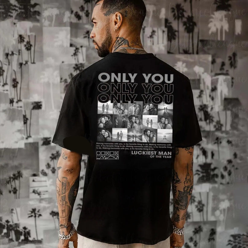 Custom Girlfriend and Boyfriend Photo Puzzle T-Shirts, Sweatshirts, Hoodies