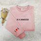 Roman Numeral Elegance: Custom Embroidered Sweatshirt with Roman Numerals