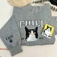 Custom Embroidered Hoodie/Sweatshirt With Pet Portrait
