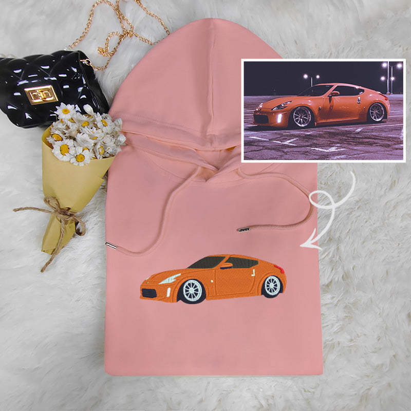 Rev Up Your Wardrobe: Custom Embroidered Car Sweatshirt