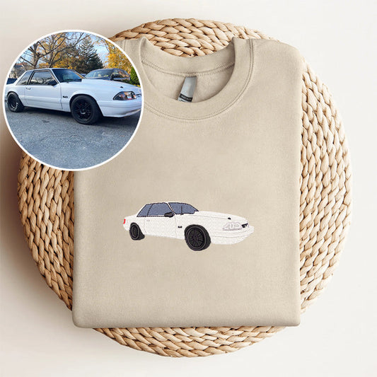 Personalized Automotive Elegance: Embroidered Sweatshirt