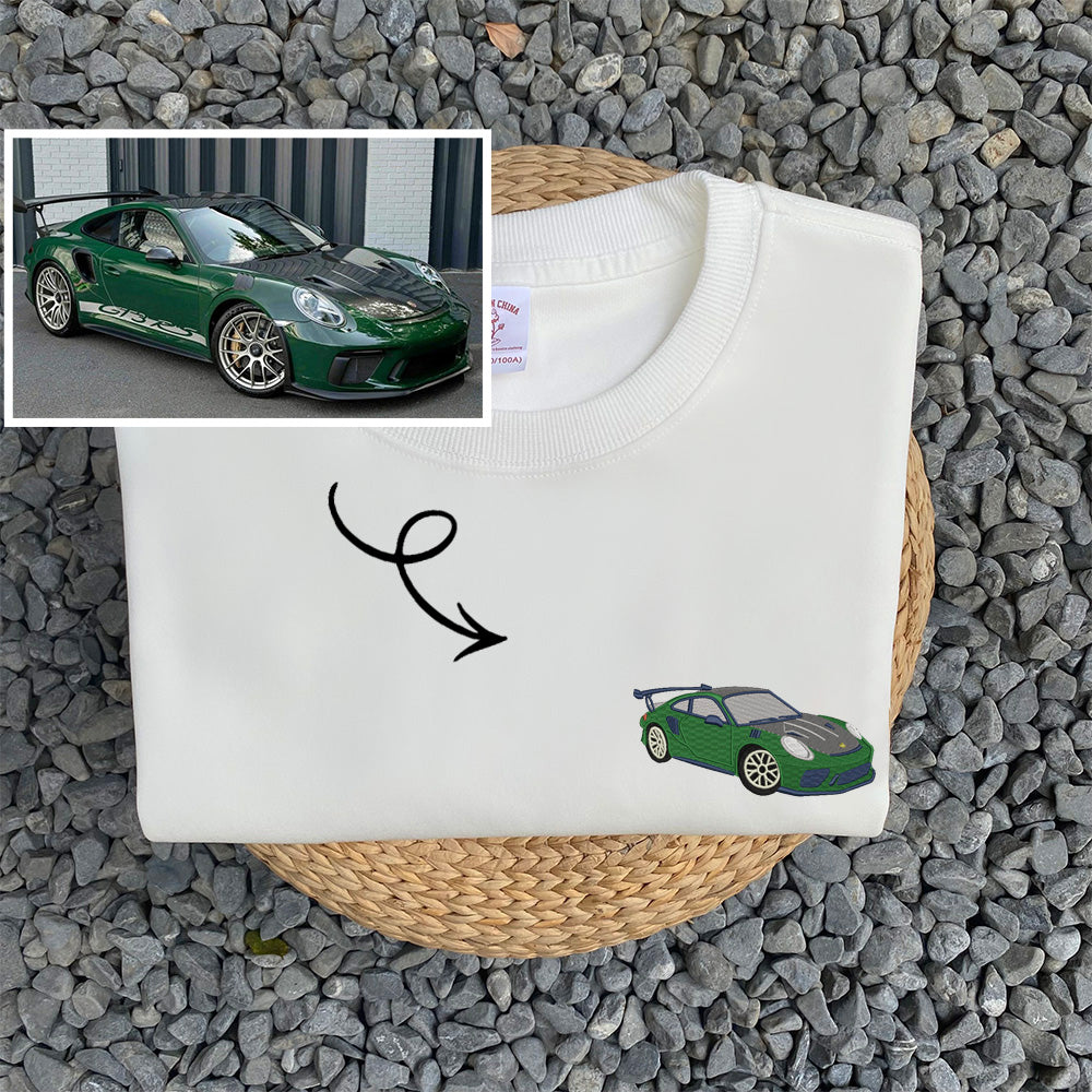 Personalized Automotive Stitched Sweatshirt