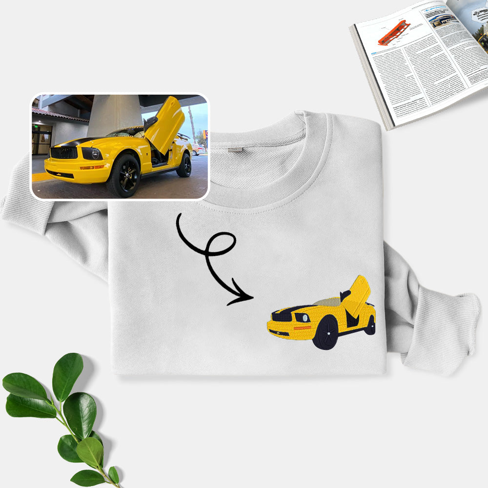 Drive in Style: Customized Embroidered Supercar Hoodie