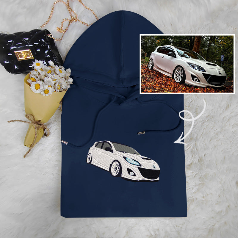 Small Car, Big Style: Custom Embroidered Car Sweatshirt