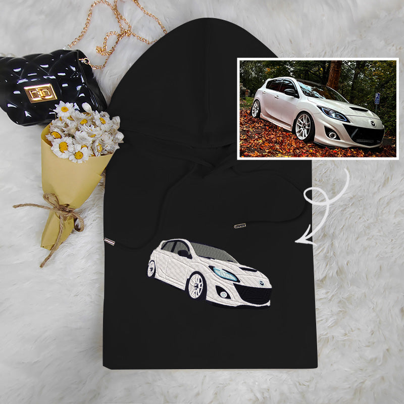 Small Car, Big Style: Custom Embroidered Car Sweatshirt