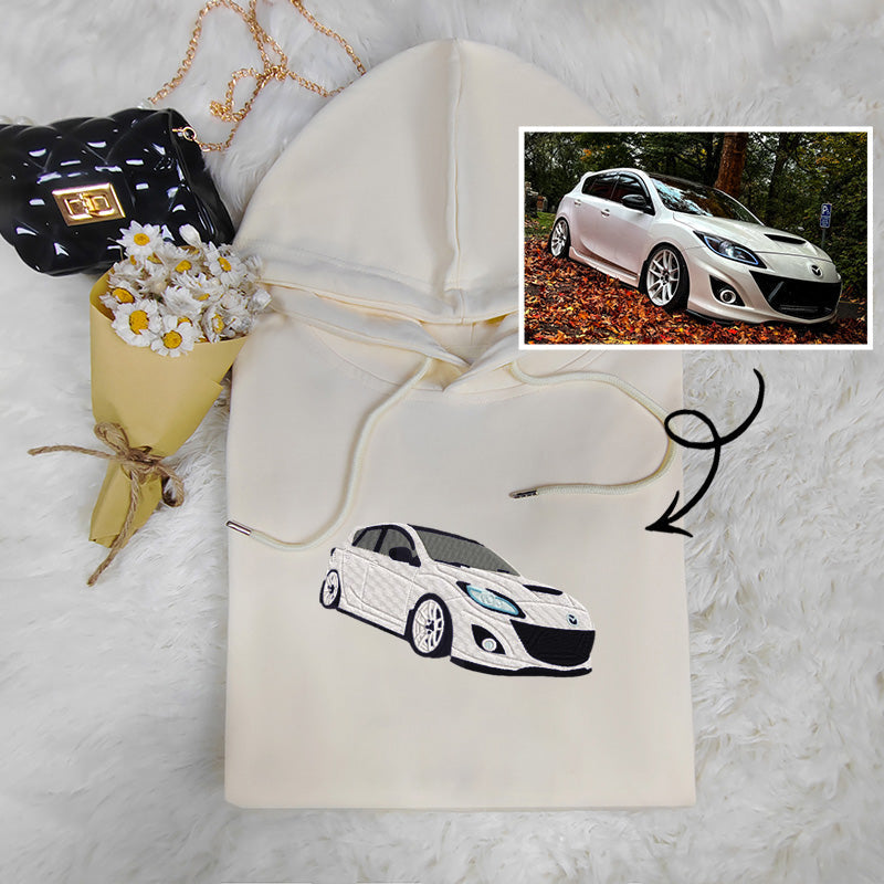 Small Car, Big Style: Custom Embroidered Car Sweatshirt