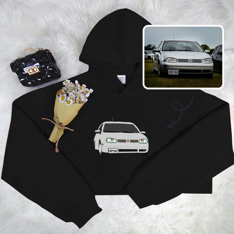 Drive with Personality: Custom Embroidered Car Sweatshirt