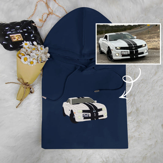 Drive in Style: Customized Embroidered Car Sweatshirt