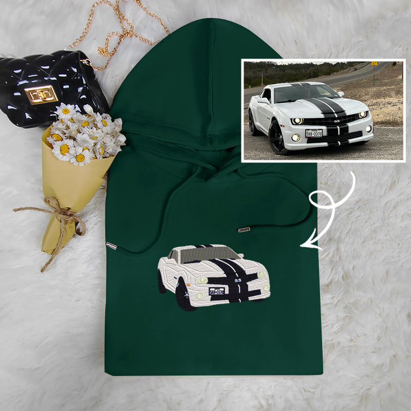 Drive in Style: Customized Embroidered Car Sweatshirt