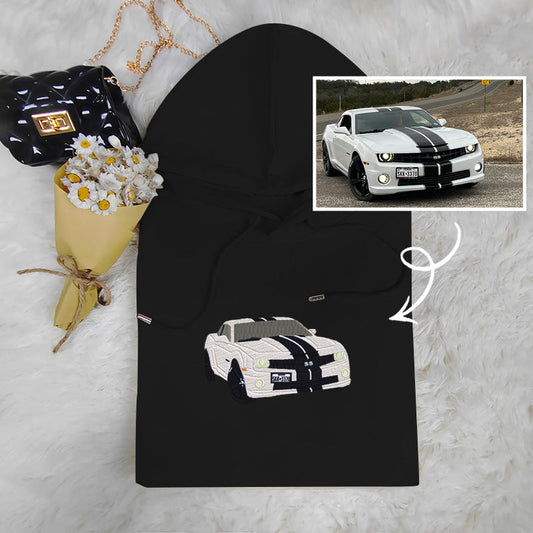 Drive in Style: Customized Embroidered Car Sweatshirt