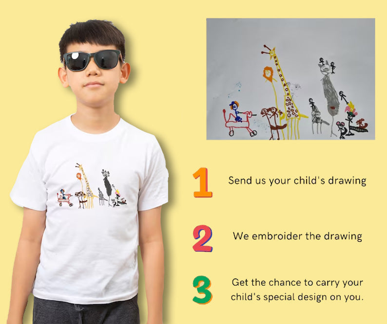 Custom Dad Sweatshirt with Kids Art | Personalized Hoodie for Father’s Day | Unique Kids Drawing Gift