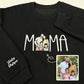 Custom Portrait from Photo Sweatshirt Embroidered Mama Hoodie