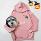 Custom Embroidered Pet Sweatshirts: Style for Your Furry Friend Hoodie / Sand