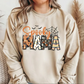 Spooky Mama-Halloween Mama Sweatshirt with Kids Name on Sleeve