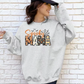 Spooky Mama-Halloween Mama Sweatshirt with Kids Name on Sleeve