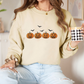Embroidered Pumpkin Halloween Sweatshirt