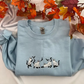 Ghost Cat Embroidered Sweatshirt