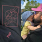 💖Personalized Embroidered Portrait Sweatshirt - Unique Gift for Dad - Custom Father and Son Hoodie, Couple Portrait