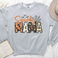 Spooky Mama-Halloween Mama Sweatshirt with Kids Name on Sleeve