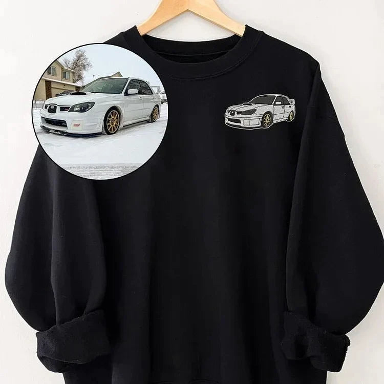 Personalized Embroidered Sweatshirt Gift for Car Lovers