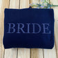 Personalized Unique Bridal Shower Gift for Granddaughter with Bride Sweatshirt Embroidered, Text Heart on Sleeve