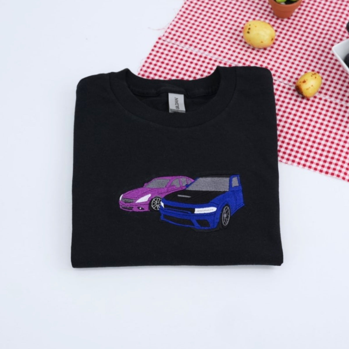 Car Lover Custom T-Shirts | Sports Car Embroidered Apparel - Auto Enthusiast Gift