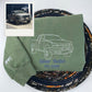 Car Outline Portrait Hoodies - Custom Vehicle Silhouette Embroidered - Auto Art