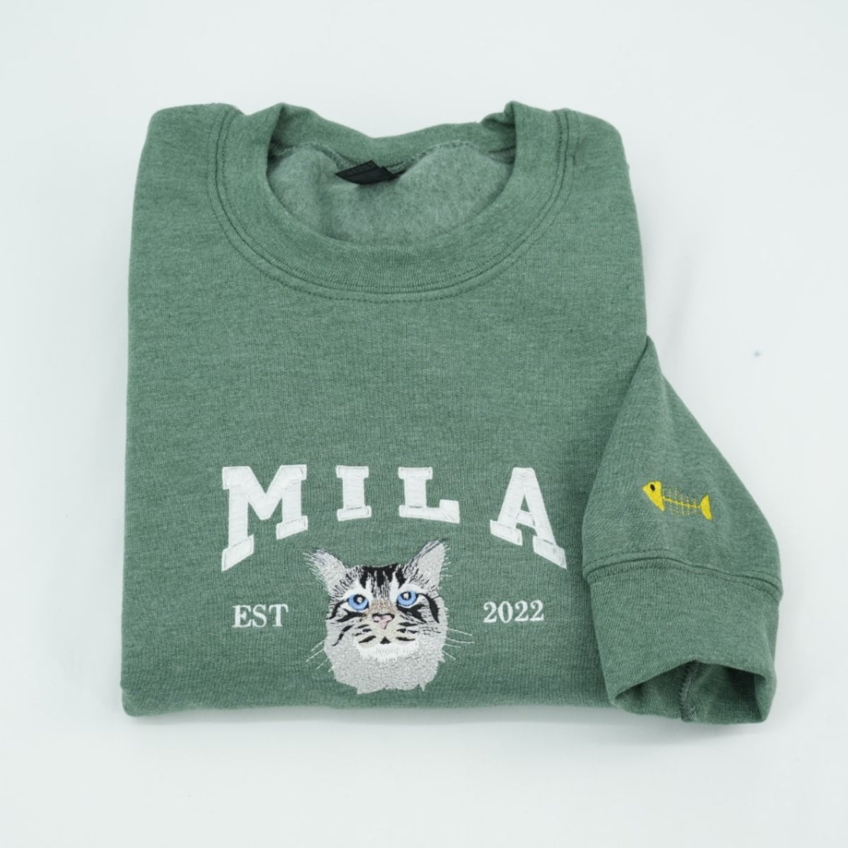 Cat Mom Custom Hoodies - Multi Pet Cat Face Embroidered Sweatshirts - Perfect Cat Lover Gift Ideas