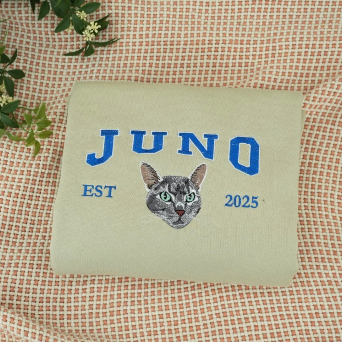 Cat Mom Custom Hoodies - Multi Pet Cat Face Embroidered Sweatshirts - Perfect Cat Lover Gift Ideas