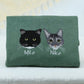 Cats Portrait Hoodies - Multi Pet Face Embroidered Sweatshirts - Custom Cat Family Collection Gift