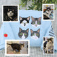 Cats Portrait Hoodies - Multi Pet Face Embroidered Sweatshirts - Custom Cat Family Collection Gift