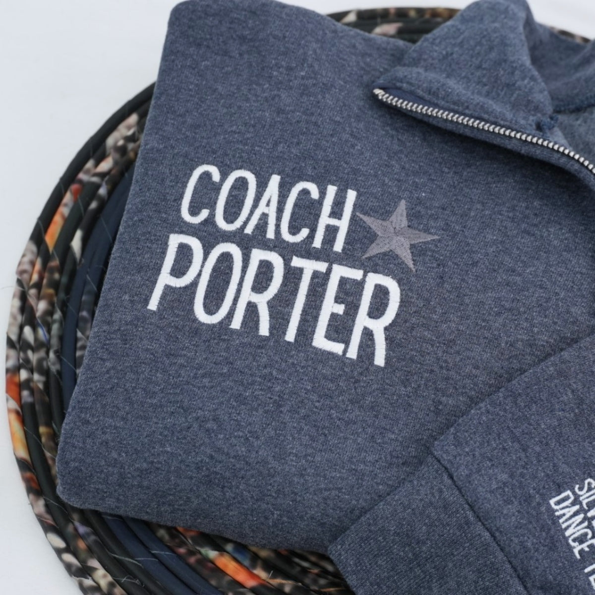 Coach Custom Quarter Zip Hoodies - Team Coaching Embroidered Apparel - Perfect Sports Staff Gift
