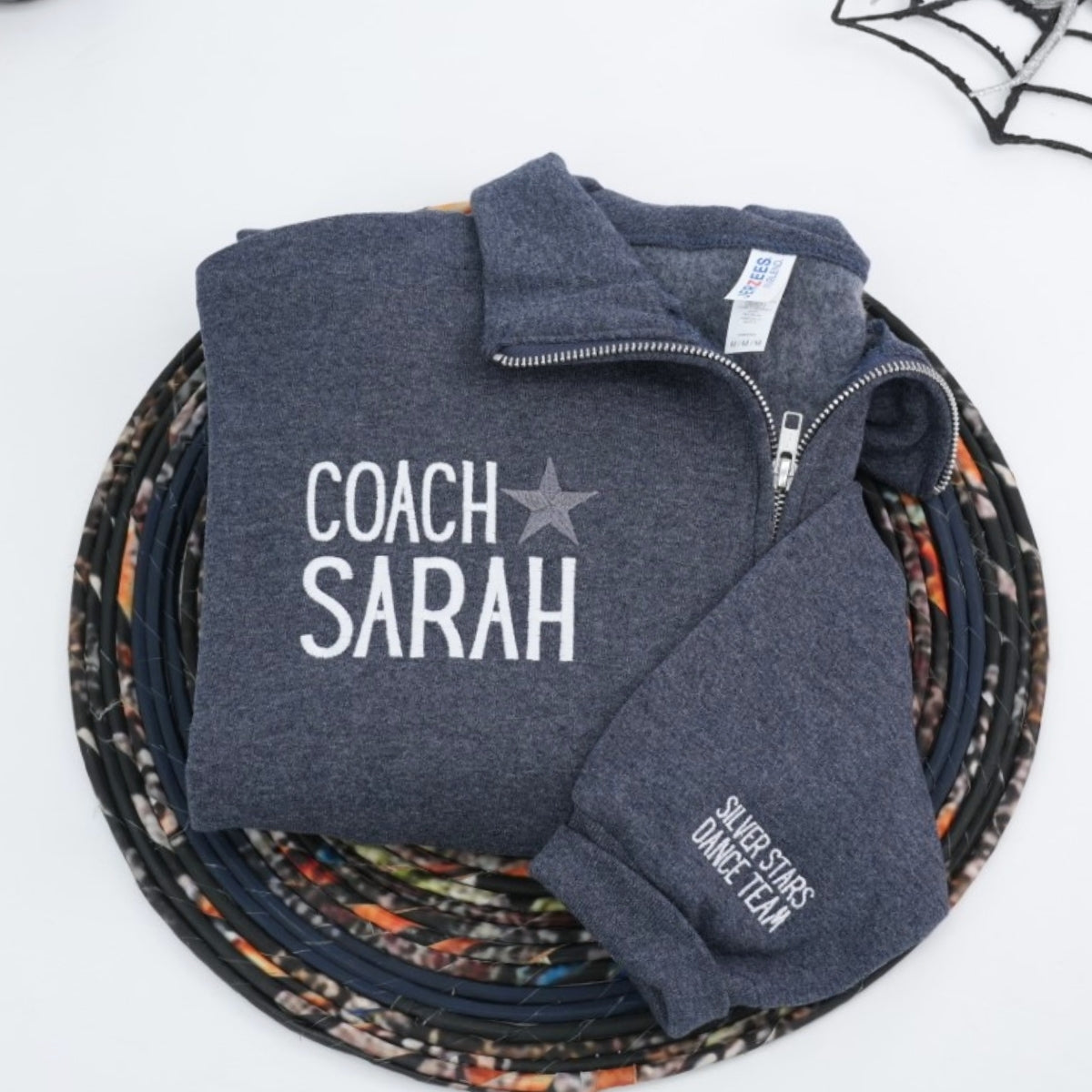 Coach Custom Quarter Zip Hoodies - Team Coaching Embroidered Apparel - Perfect Sports Staff Gift