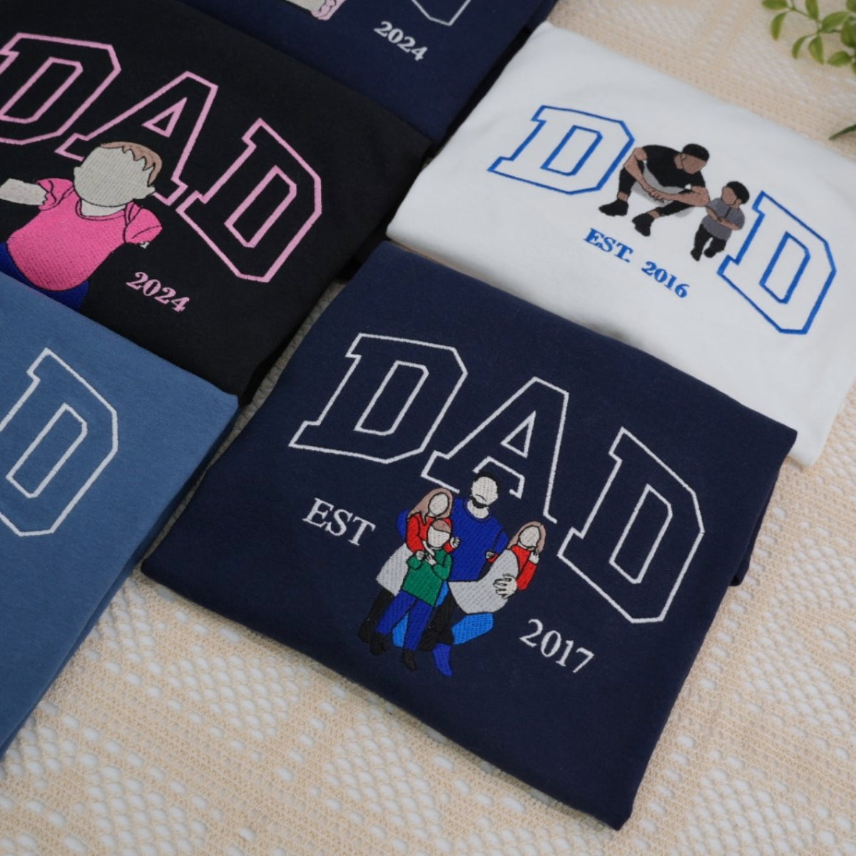 Cool Dad Custom Hoodies - New Father Embroidered Sweatshirts - Perfect First Father's Day Gift