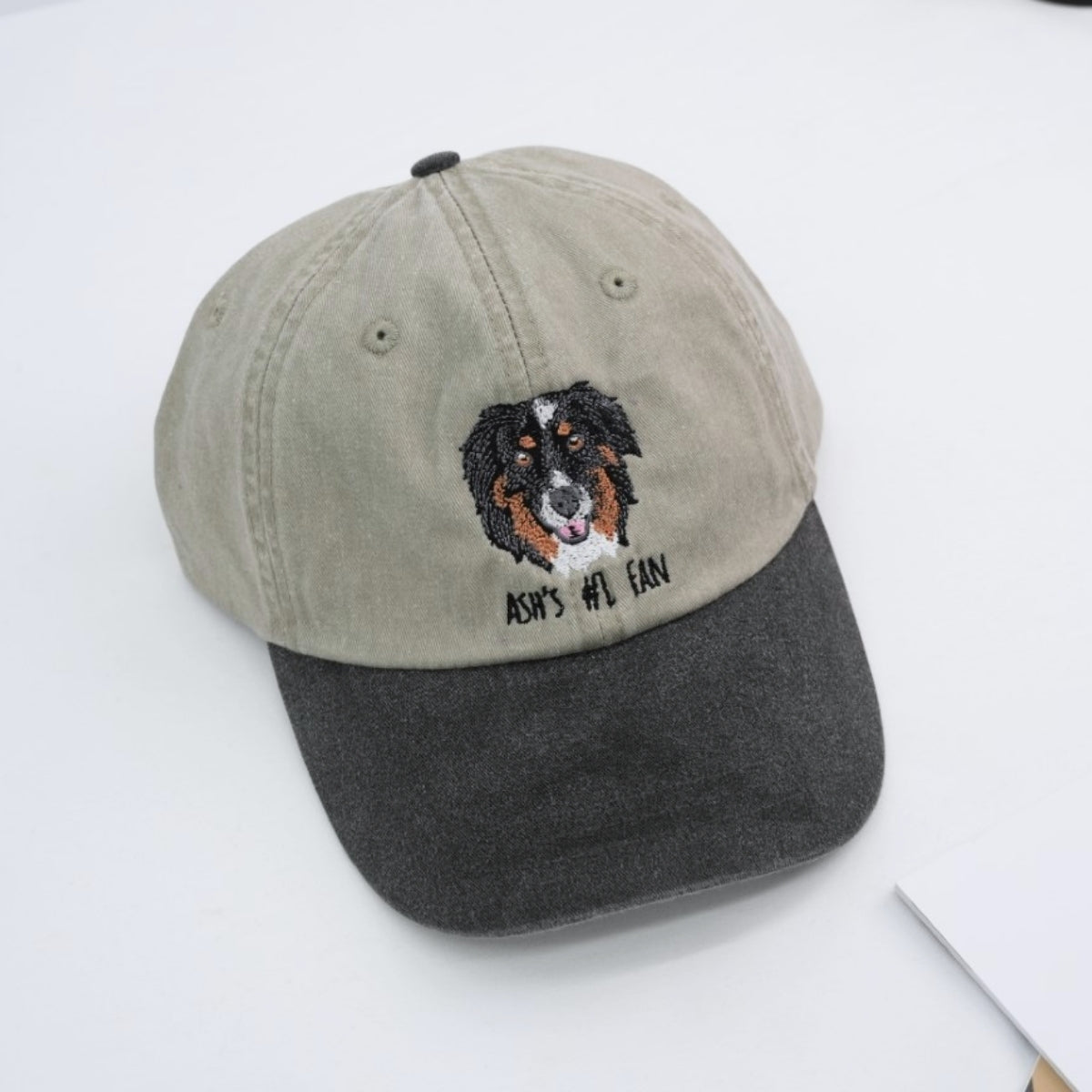 Custom Dog Portrait Embroidered Cap - Pet Parent Personalized Dog Lover Accessory - Dog Mom Dad Gift