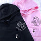 Custom Embroidered Cowboy Cat Guns Matching Hoodies for Couples