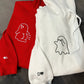 Custom Embroidered Cute Sassy Ghost Matching Hoodies for Couples