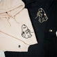Custom Embroidered Cute Ghost Love Matching Hoodies for Couples