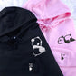 Custom Embroidered Lazy Panda Matching Hoodies for Couples